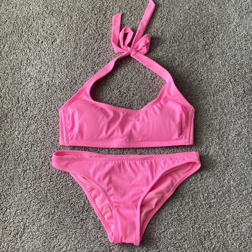 Hot pink bikini